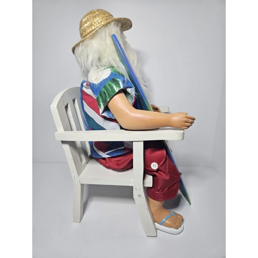 Beach Bum Santa Claus Figurine 16